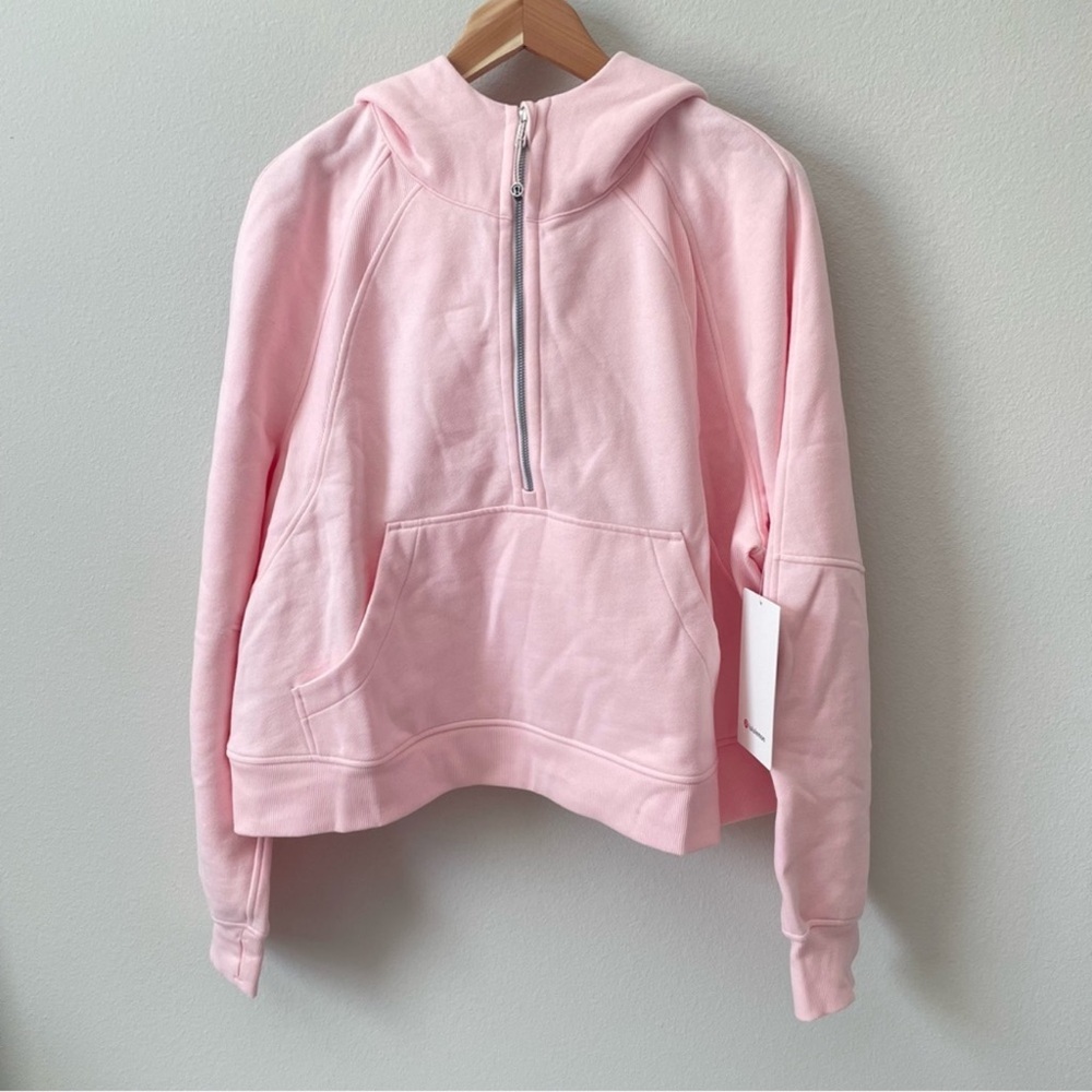 NWT Lululemon Scuba Oversized Half-Zip Hoodie Strawberry Milkshake Size XL/XXL
